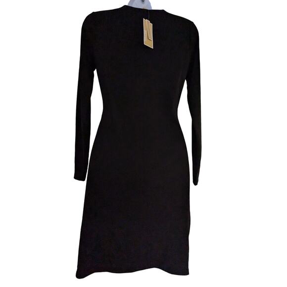 Michael Kors Black Long Sleeved Mini Sheath Dress - Picture 6 of 12